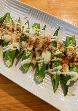 オクラのマヨチーズ焼き-レシピのメイン写真