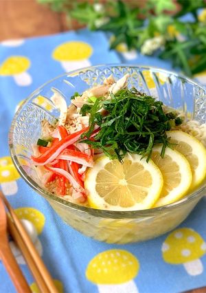 レンジで簡単！冷やしレモンラーメン-レシピのメイン写真