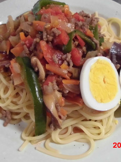 野菜たっぷりミートスパゲッティ-レシピのメイン写真