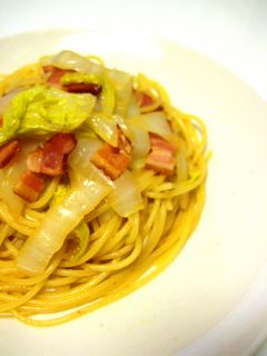 白菜のあっさり和風パスタ-レシピのメイン写真