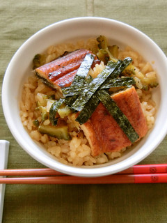 うなぎとゴーヤの炊き込みご飯-レシピのメイン写真