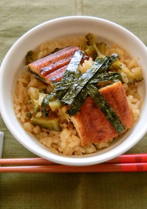 うなぎとゴーヤの炊き込みご飯-レシピのメイン写真
