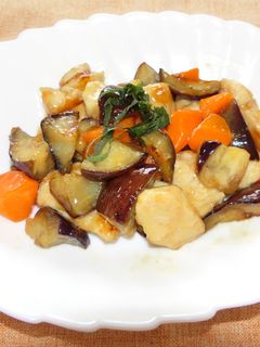 なすとにんじんの甘酢炒め-レシピのメイン写真