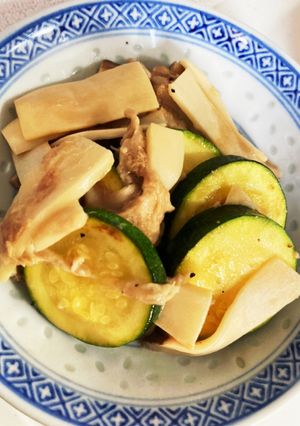 ズッキーニめんつゆチーズ-レシピのメイン写真