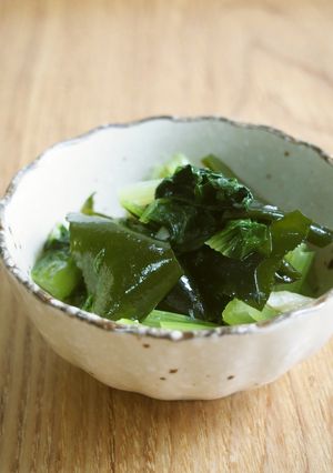 小松菜・ワカメのナムル♪ツルシャキ食感♪-レシピのメイン写真