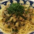 チンジャオミートソースパスタ