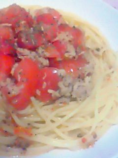 ツナとトマトのイタリアン冷製パスタ-レシピのメイン写真