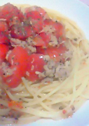 ツナとトマトのイタリアン冷製パスタ-レシピのメイン写真