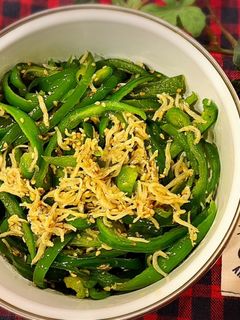 ピーマンとしらすの麺つゆ炒め♪-レシピのメイン写真
