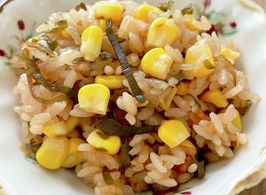 ☆とうもろこしと塩昆布の炊き込みご飯☆-レシピのメイン写真