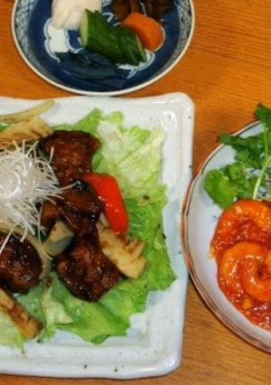 今夜は中華　黒酢の酢豚と海老チリ-レシピのメイン写真