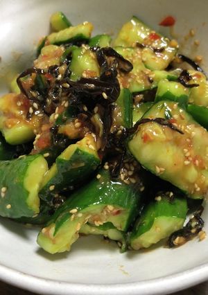 胡瓜の叩き塩昆布和え-レシピのメイン写真