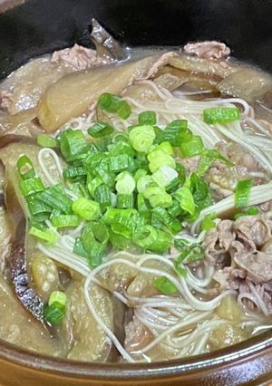 茄子&牛肉で煮麺-レシピのメイン写真