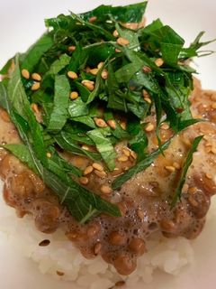 簡単☆しそポン酢納豆ご飯-レシピのメイン写真