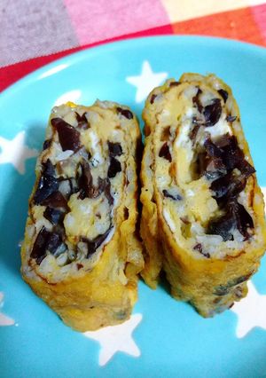 キクラゲとしらす入り卵焼き-レシピのメイン写真