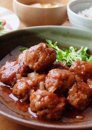 電子レンジで簡単♪コロコロハンバーグ-レシピのメイン写真