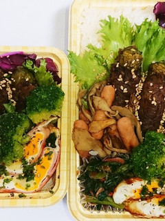 【夫婦弁当86】肉巻きとハムエッグチーズ-レシピのメイン写真