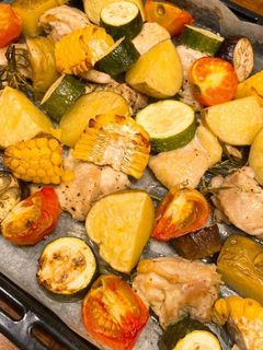簡単!チキンと野菜のグリル焼き-レシピのメイン写真