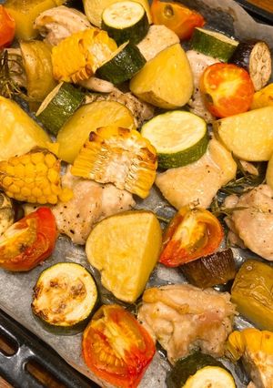 簡単!チキンと野菜のグリル焼き-レシピのメイン写真