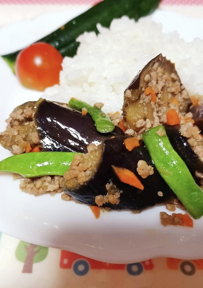 給食の夏野菜のそぼろ煮-レシピのメイン写真