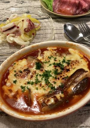 簡単！ナスとパスタソースでレンジ煮込み-レシピのメイン写真