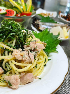 和えるだけ!ツナと大葉の和風パスタ-レシピのメイン写真