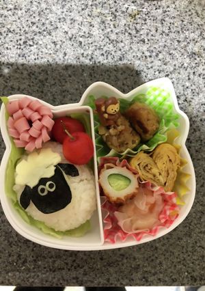 キャラ弁　ひつじのショーン-レシピのメイン写真