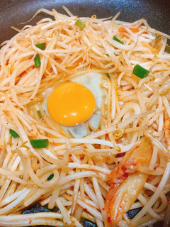 辛ラーメンの粉末で辛キムチもやし炒め-レシピのメイン写真