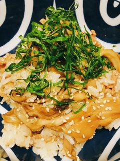 焼肉のタレで簡単!舞茸と豚肉の混ぜごはん-レシピのメイン写真