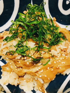焼肉のタレで簡単!舞茸と豚肉の混ぜごはん-レシピのメイン写真