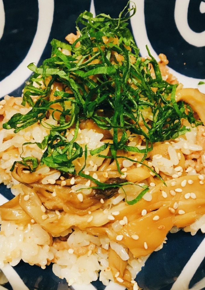 焼肉のタレで簡単！舞茸と豚肉の混ぜごはん-レシピのメイン写真