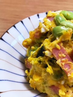枝豆入りカボチャサラダ-レシピのメイン写真