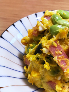 枝豆入りカボチャサラダ-レシピのメイン写真