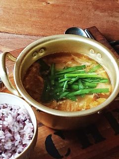 韓国風★キムチと玉子のスープ-レシピのメイン写真
