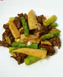 【美人レシピ】アスパラと牛肉の炒め物