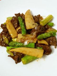 【美人レシピ】アスパラと牛肉の炒め物-レシピのメイン写真