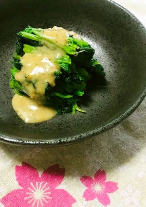 ドレッシングで☆ほうれん草のごまみそ和え-レシピのメイン写真