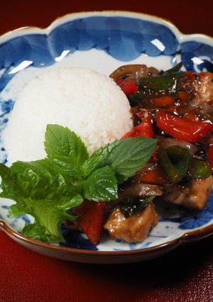 鶏肉の大葉とミントの炒め物-レシピのメイン写真
