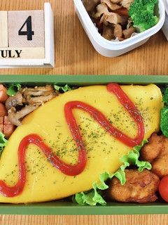 オムライス弁当 21/7.14-レシピのメイン写真