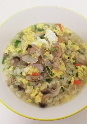 あさりのカルグクス インスタントラーメン-レシピのメイン写真