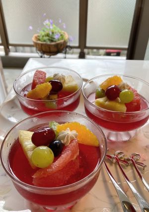 さわやかヘルシー★美酢のフルーツゼリー-レシピのメイン写真