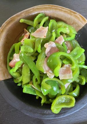 #材料も調味料も2品　ピーマン炒め物-レシピのメイン写真