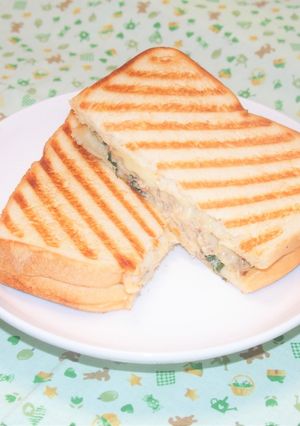 さば缶のマヨ和えホットサンド-レシピのメイン写真