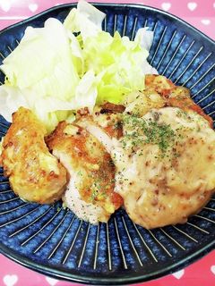 お肉柔らか♪鶏肉のマスタード焼き-レシピのメイン写真