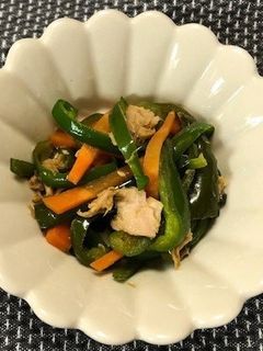 保育園給食★ピーマンとツナの炒め煮-レシピのメイン写真