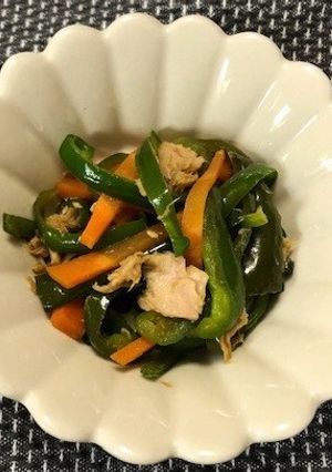 保育園給食★ピーマンとツナの炒め煮-レシピのメイン写真