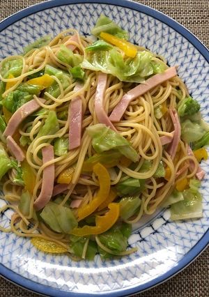 ハムとキャベツのパスタ、レモン醤油味-レシピのメイン写真