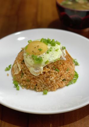 W卵でまろやかキムチツナチャーハン♪-レシピのメイン写真