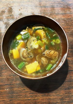 鶏ガラ出汁の和風カレースープ-レシピのメイン写真