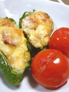 ピーマンとツナマヨのトースター焼き-レシピのメイン写真